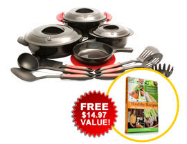 Mercola Healthy Chef 16 Piece Cookware Set