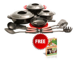 Mercola Healthy Chef 16 Piece Cookware Set