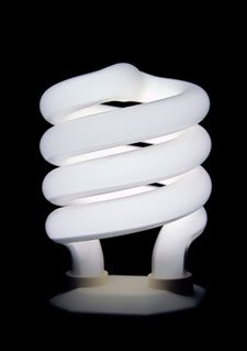 Harmful transient-rich
compact fluorescent light bulb