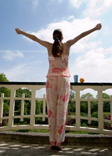 Woman Stretching