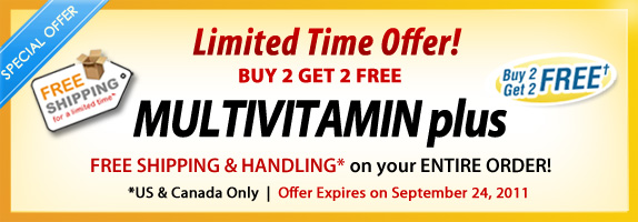 Multivitamin Plus Vital Minerals Promo Banner
