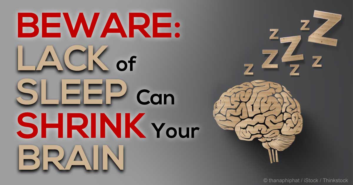 Lack of Sleep May Lead to Brain Shrinkage
