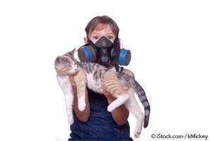 Niño con Alergia a los Gatos