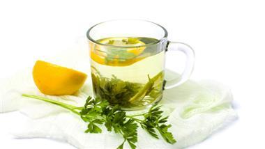 parsley tea with lemon