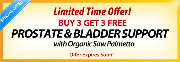 Prostate & Bladder Support with Organic Saw Palmetto Special Offer