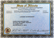 Certificate Dr. Karen Becker