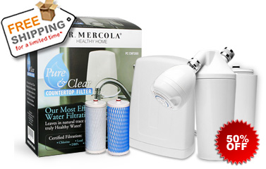 Countertop Filter with Cartridge (FREE water bottle, tote, and S&H)