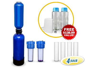 Whole House City Water System + Pre-Filter 4pack + Free S&H