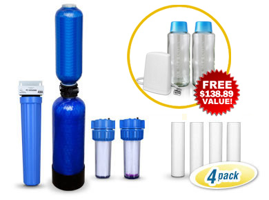 Whole House Well Water System + Pre-Filter 4pack + Free S&H