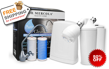 Pure and Clear Undercounter Filter and Cartridge (FREE water bottle, tote, and S&H)