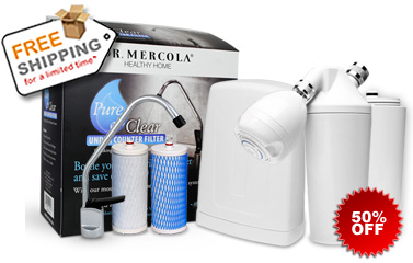 Standard Undercounter Drinking Water Filter with Cartridge (FREE water bottle, tote, and S&H) 