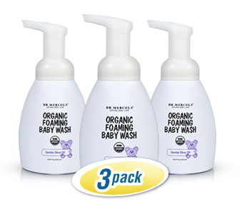 Jabón Espumoso Orgánico para Bebé Mercola 3-Pack