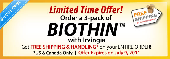 BioTHIN Supplement Free Shipping and Handling