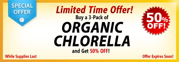 Order a 3 pack of Chlorella and get 50% OFF!