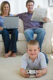 Family relaxing