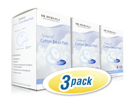 Natural Cotton Breast Pads 3-Pack
