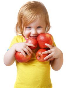 Girl with Apple