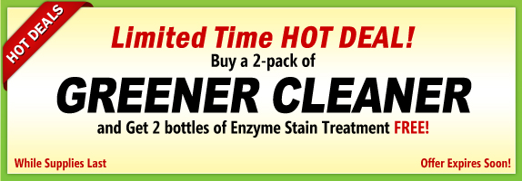 Greener Cleaner Hot Deals Offer - Buy 1 Get 1 50% Off