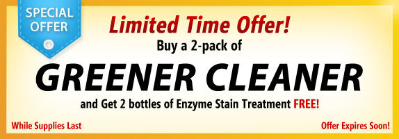 Greener Cleaner Special Offer - Buy 1 Get 1 50% Off