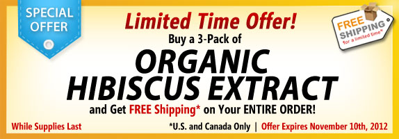 100% Organic Hibiscus Extract Special Offer!