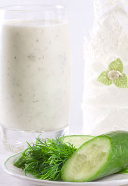 Kefir Milk with Cucumber