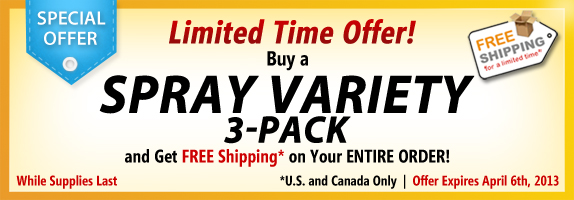 Variety Spray Special Banner