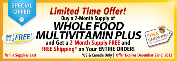 Multivitamin Plus Vital Minerals Promo Banner