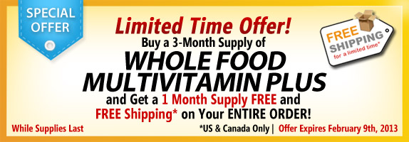 Multivitamin Plus Vital Minerals Promo Banner