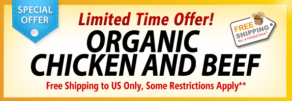 free shipping organic chicken and beef