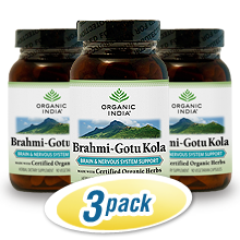 Organic India Brahmi-Gotu Kola 3-Pack