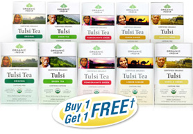 Tulsi Tea Bags Variety 5-Pack Buy One Get One