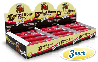 Dental Bones for Dogs 3-Pack for Large Dogs