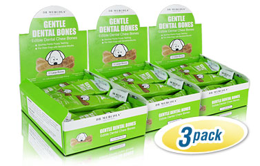 Large Gentle Dental Bones (12 bones per box): 3 boxes