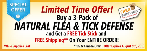 Order 3-pack of Flea and Tick Defense