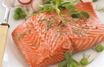 wild red salmon