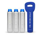 Glass Water Bottle & Tote