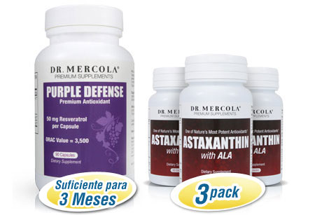 Purple Defense 3-Month Supply and Astaxanthin 3-Pack