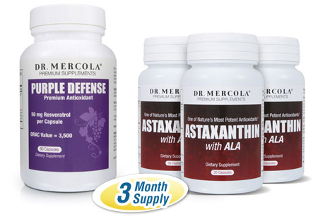 Purple Defense 3-Month Supply and Astaxanthin 3-Pack