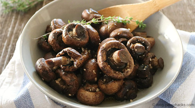 Easy Slow Cooker Garlic Mushrooms Recipe