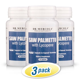Prostate & Bladder Support with Organic Saw Palmetto 3-Pack