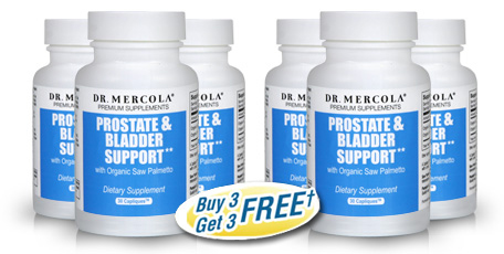 Prostate & Bladder Support with Organic Saw Palmetto Buy 3 Get 3