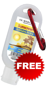 Get a Sunscreen Travel Bottle for FREE