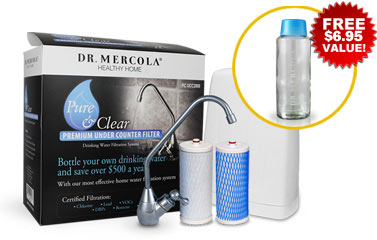 Pure and Clear Undercounter System and Cartridge (FREE water bottle, tote, and S&H)