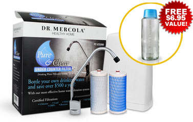 Pure and Clear Undercounter System and Cartridge (FREE water bottle, tote, and S&H)