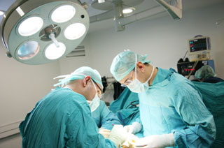 doctors during a surgery