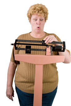 overweight woman