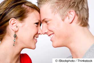 young couple in love