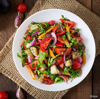 healthy veggie salad
