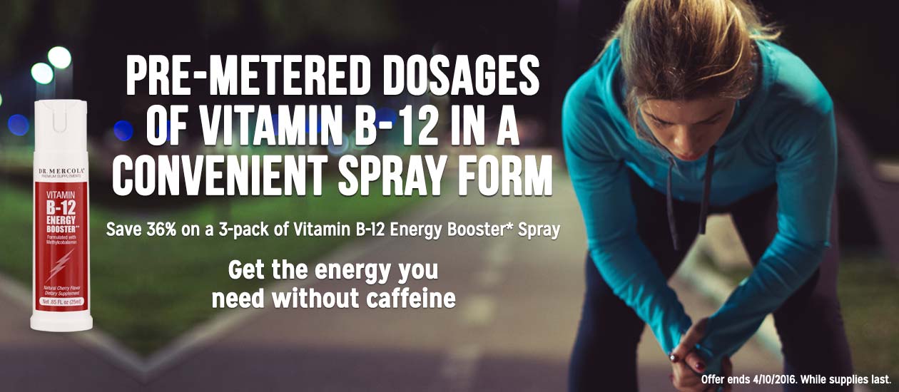 Save 36% on a 3-pack of Vitamin B-12 Energy Booster* Spray