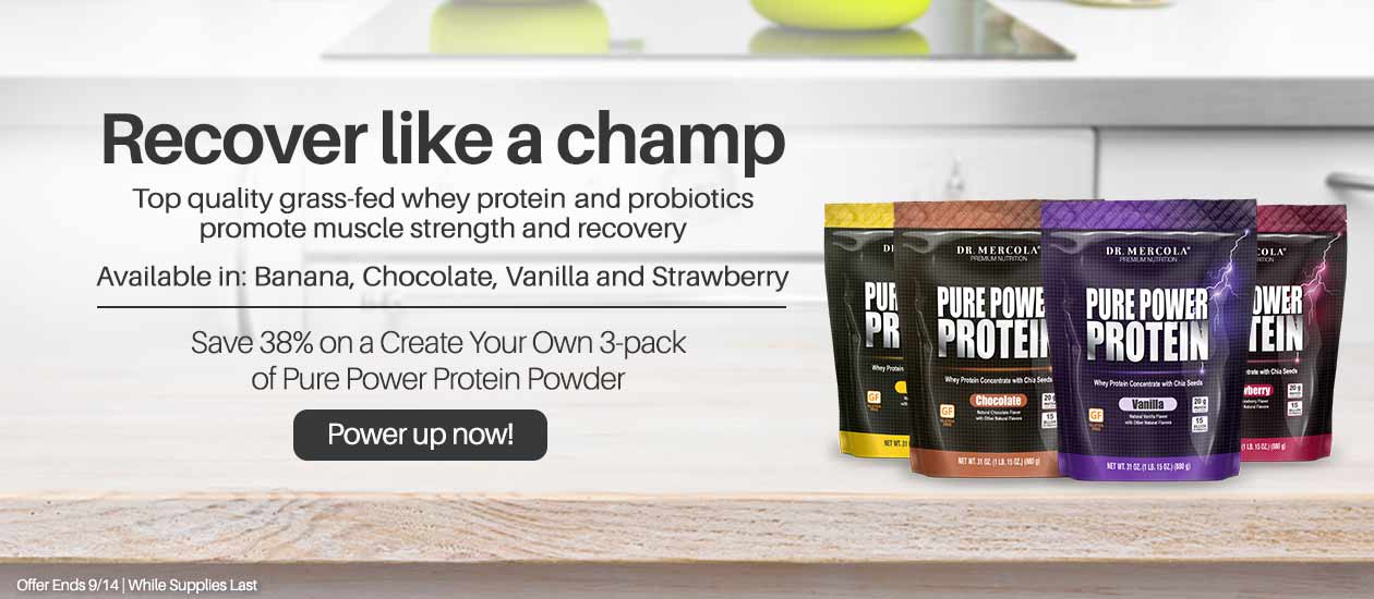 Save 38% on a Create Your Own 3-Pack of Pure Power Protein Powder